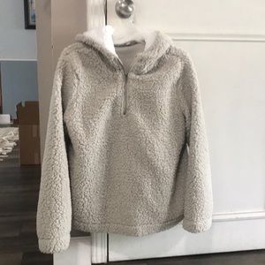 Cozy fleece half zip pullover